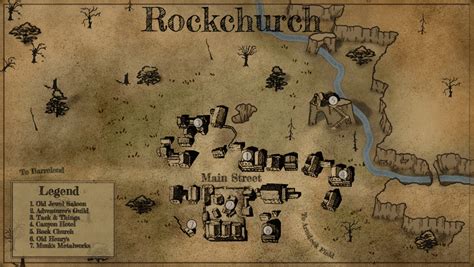 Old West Town Map