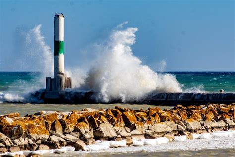 It Was A Breezy Day Port Washington Breakwater Ray1394 Flickr