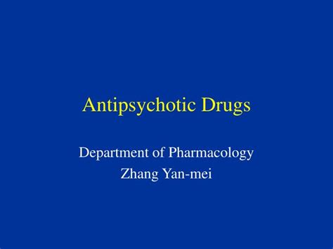Ppt Antipsychotic Drugs Powerpoint Presentation Id398103