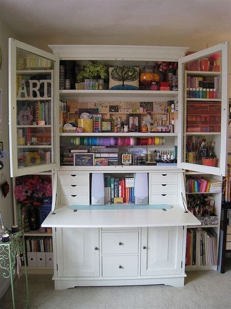 Craft room storage furniture and cabinets. Creativity Center | Craft storage cabinets, Craft room ...