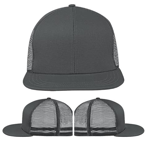 Meshback Velcro Flat Brim Baseball Hats Union Made In Usa By Unionwear
