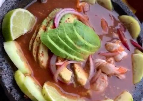 Aguachile De Camarones Y Patas De Mula Receta De Dante Lopez Cookpad