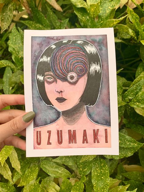 Uzumaki Junji Ito Original Watercolour Painting Etsy