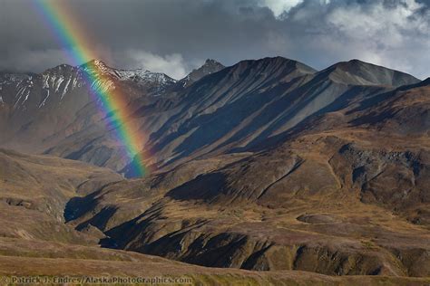 Rainbow Over Alaska Range Denali Park