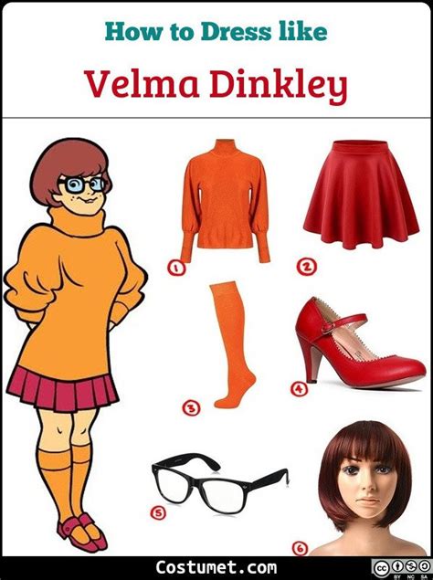 Velma Dinkley Scooby Doo Costume For Cosplay And Halloween Velma