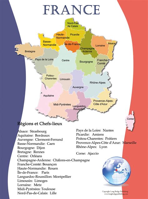 Map Of France Regions And Capitals Gambaran