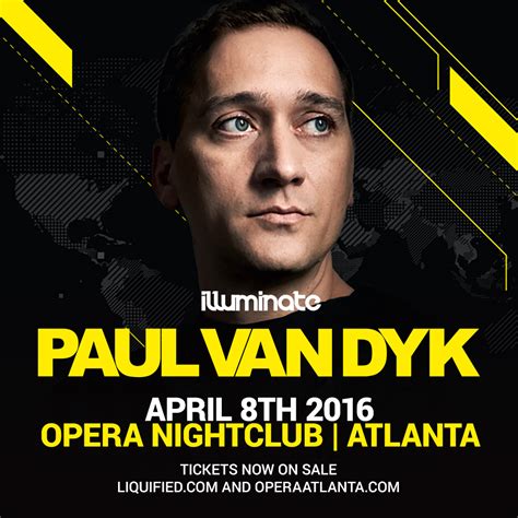 Paul Van Dyk Opera 04 08 2016 Atlanta Ga Tickets