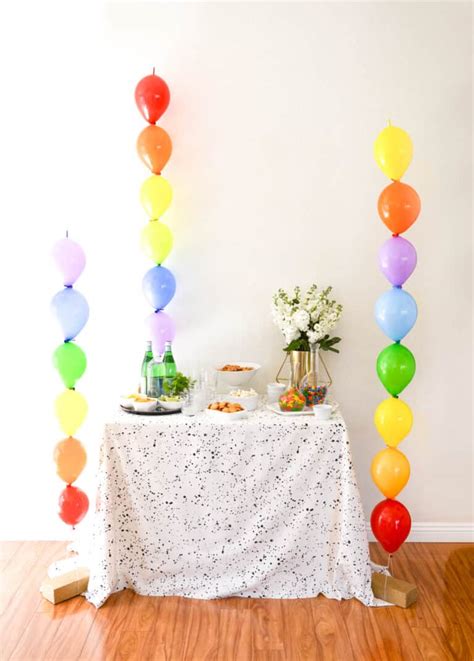 Maybe you would like to learn more about one of these? DIY Balloon Column with Rainbow Linking Balloons for St. Patrick's Day