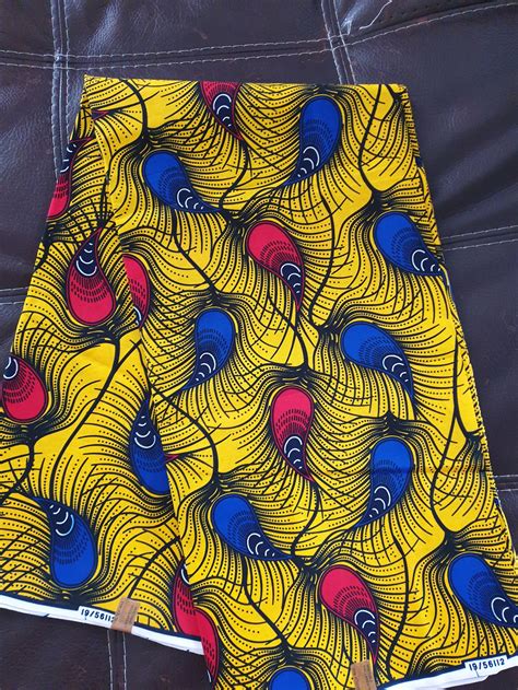 African Fabric By The Yard Wax Print Fabric African Etsy