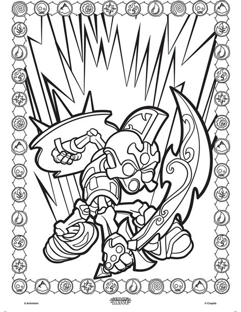 Select from 35654 printable coloring pages of cartoons, animals, nature, bible and many more. Colour Alive Skylanders | crayola.ca