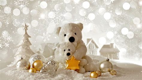 Christmas Teddy Bear Wallpaper White Teddy Bear Hd 1920x1080