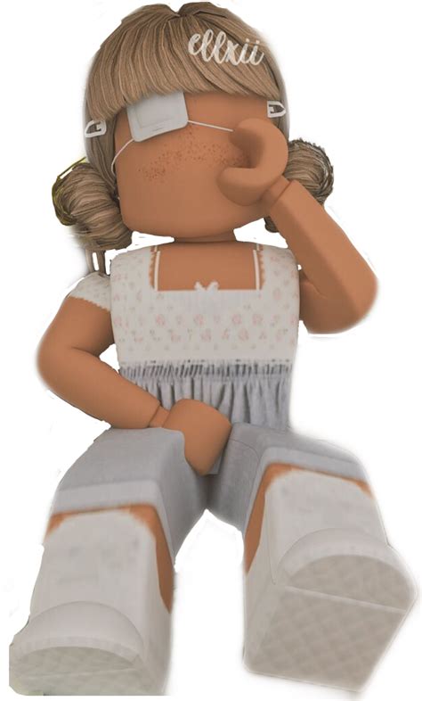 Roblox Girl Gfx Cute Bloxburg Roblox Doll Toy Person Transparent Png