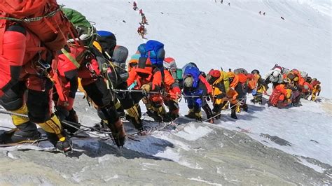 Mount Everest Video Shows Traffic Jam Of Hikers Amid Climbing Deaths