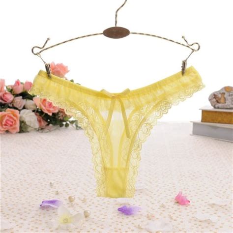 Jual Sexy G String Wanita Lingerie Celana Dalam Bahan Transparan C157