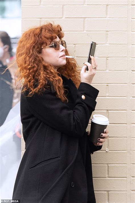 Natasha Lyonne Enjoys Smoke Break On East Village Set For Second Season Of Netflixs Russian