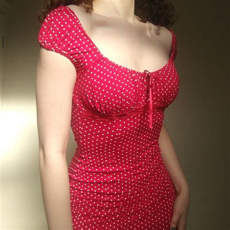 one of my favourite dresses red and white polka dot depop favorite dress dresses fashion