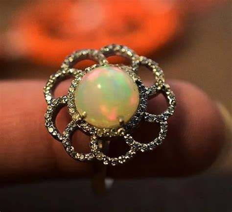 Ethiopian Fire Opal Ring In 925 Sterling Silver At Rs 3000 Opal Ring
