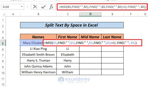 How To Split Text By Space With Formula In Excel Ways ExcelDemy