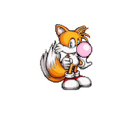 Tails Blowing Bubble Gum In Sprites 4 By Tedster7800 On Deviantart