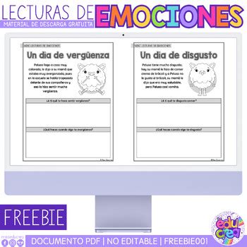 Mini Lecturas De Las Emociones By Miss Educrea Tpt