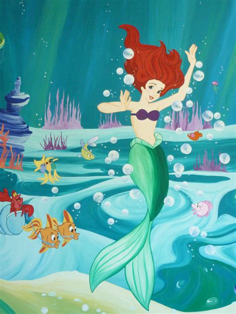 Disney Little Mermaid Mural