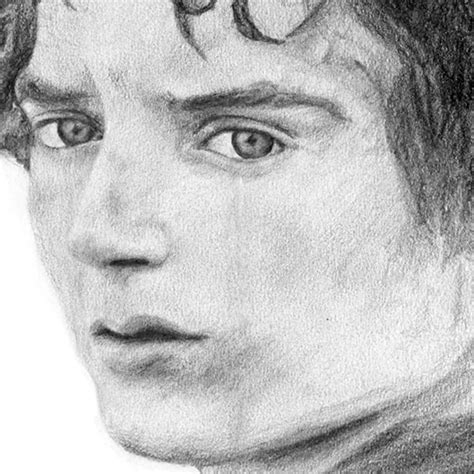 Original Frodo Lord Of The Rings Pencil Drawing Etsy Uk