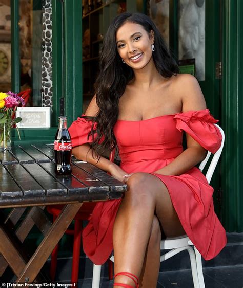Maya Jama Showcases Her Sensational Curves In A Strapless Red Mini