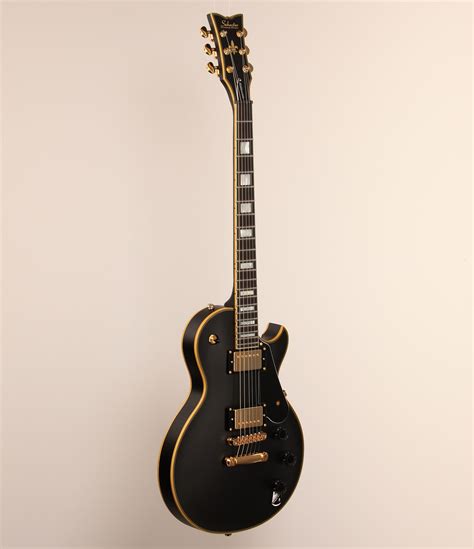 Schecter Solo Ii Custom Electric Guitar Aged Black Satin Gold Hardware