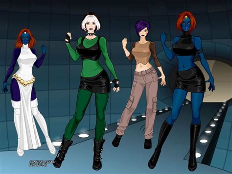 Rogue And Mystique And Risty X Men Evolution X Men Evolution X Men Marvel X