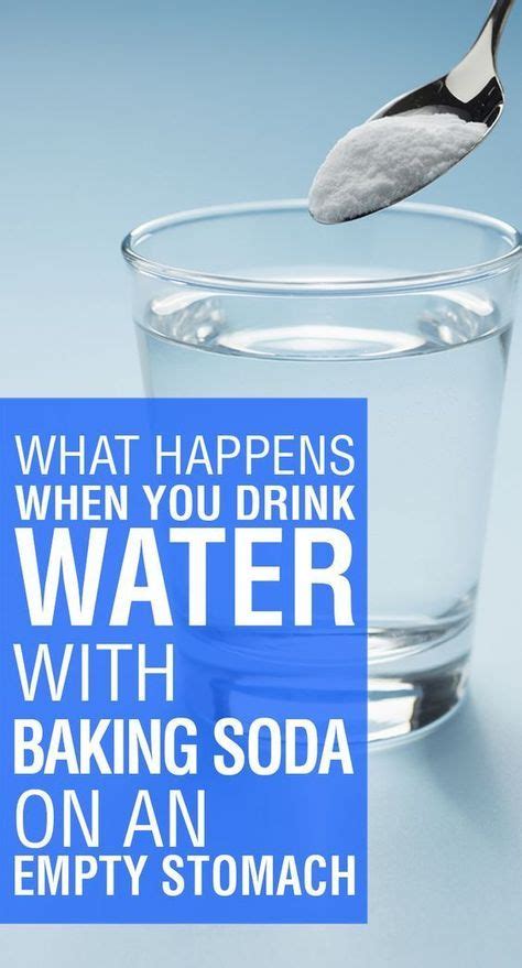 What Happens When You Drink Water With Baking Soda On An Empty Stomach Drinking Baking Soda