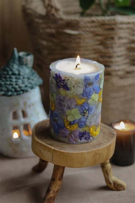 Aesthetic Botanical Scented Candle Soy Flowers Candle Cool Candles As