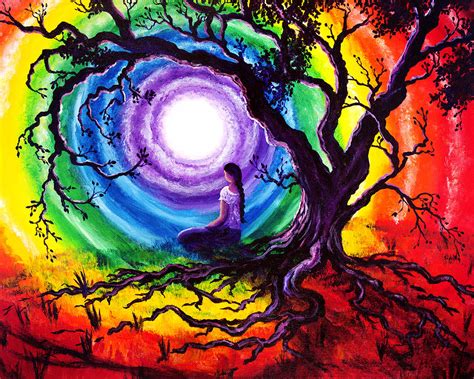 Tree Of Life Meditation Painting By Laura Iverson Fine Art America
