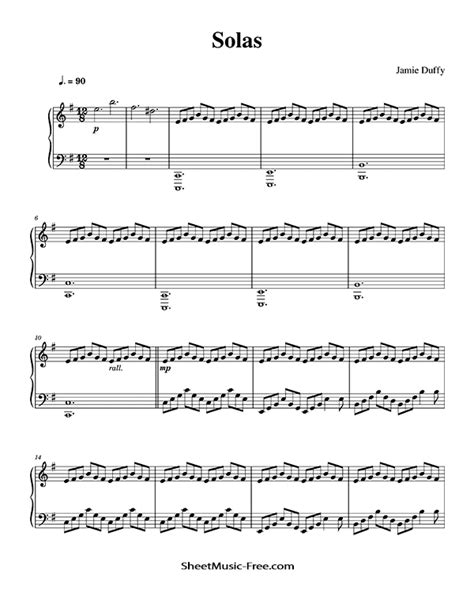 Solas Sheet Music Jamie Duffy ♪ Sheetmusic Freecom Piano Sheet Music