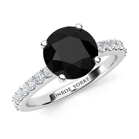 The Diamonds Of Monroe Yorke Black Diamond Ring Engagement Black
