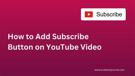 How To Add Subscribe Button On YouTube Video Solved