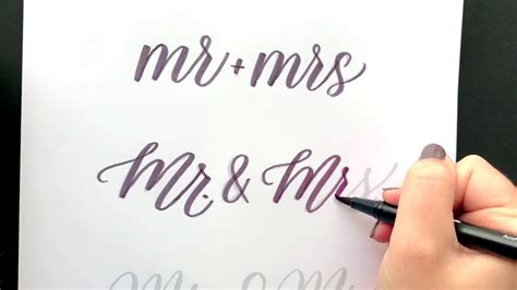 Hand Lettering Mr And Mrs Calligraphy Lovealways Marissa