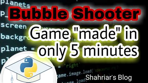 Bubble Shooter Game Pygame Python Shahriars Blog Youtube