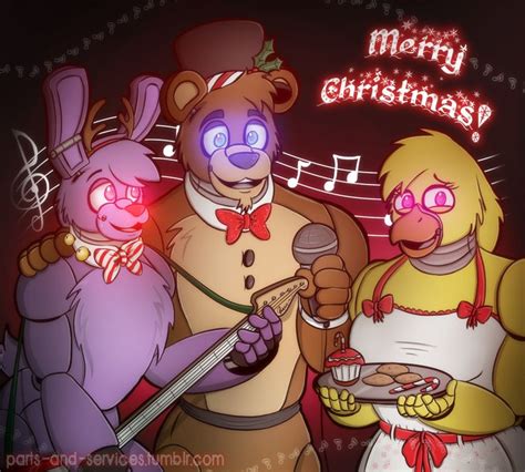Merry Christmas Fnaf By Felinesyndr Me Fnaf Art Fnaf Anime