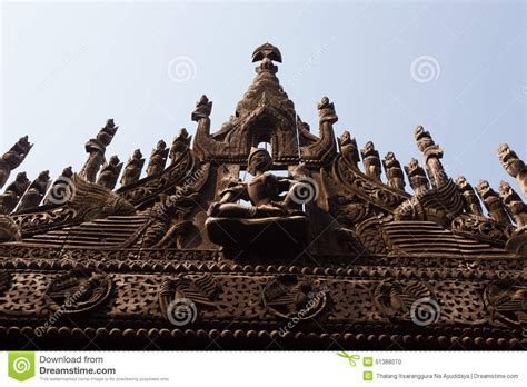 Myanmar Wood Carving Stock Photo Image Of Burmese Travel 51388070