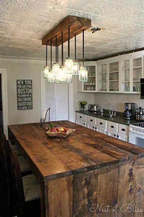32 Simple Rustic Homemade Kitchen Islands Amazing Diy Interior