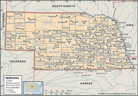 Nebraska Map Of Cities And Towns