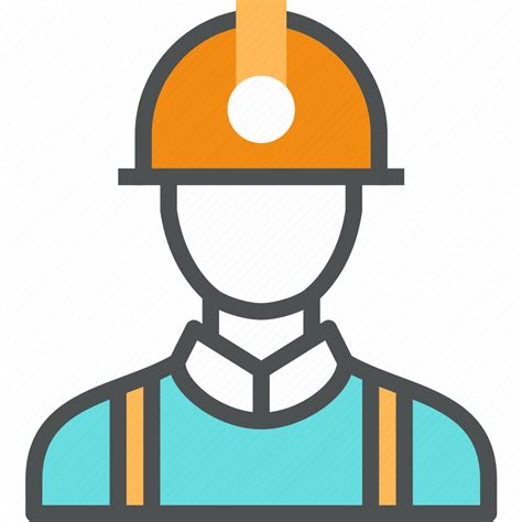 Builder Engineer Helmet Job Man Miner Worker Icon Download On