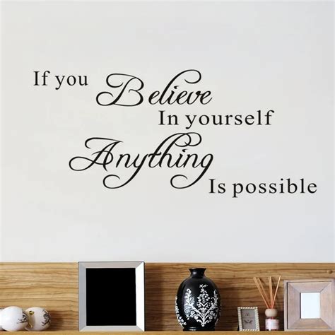 Buy If You Believe In Yourself Vinyl Wall Decor