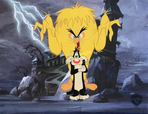 Looney Tunes Sylvester And Tweety Sericel Animation Art Cel Forgotten