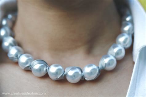 DIY Pearl Necklace Creative Side Of Me