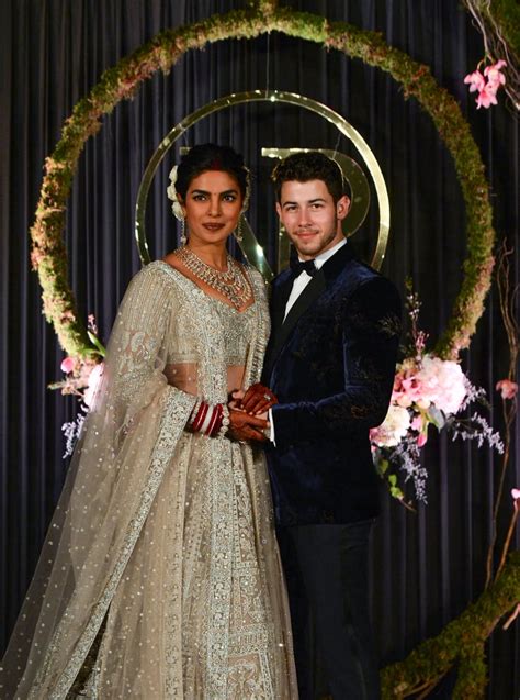 For Her Reception In Delhi India Priyanka Wore A Sparkly Silver Priyanka Chopra Wedding