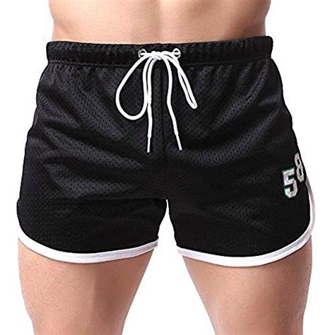 men s fitted workout shorts gym bodybuilding running boxi dp