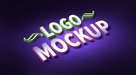 3D Logo & Text Effect Mockup (PSD) - GraphicsFuel