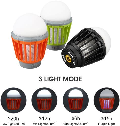 Buy Enkeeo 2 In 1 Camping Lantern Bug Zapper Tent Light Portable Ipx6