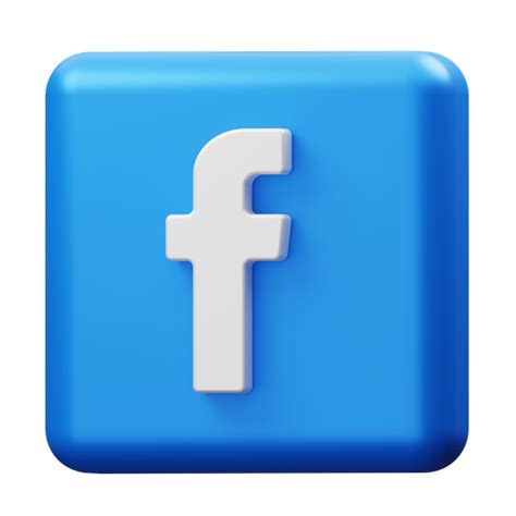Facebook Logo Symbol In Sociale Media 3d